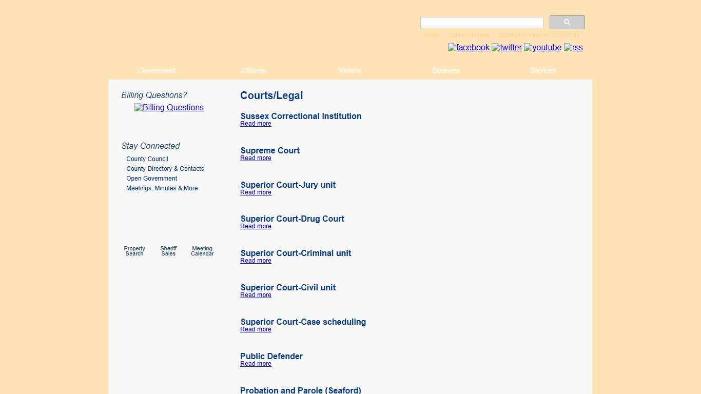 Courts/Legal Sussex County